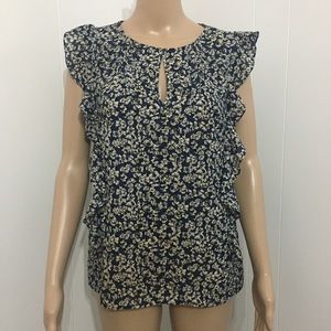 J. Crew 2 Short Ruffle Cap Sleeve Top